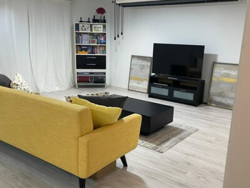 One bedroom in a 1400sf basement