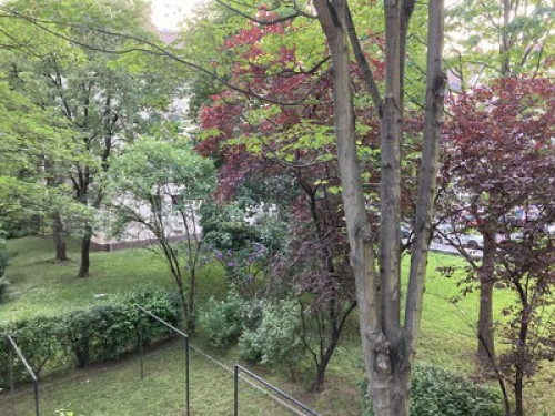 Quiet room in green area near ECB