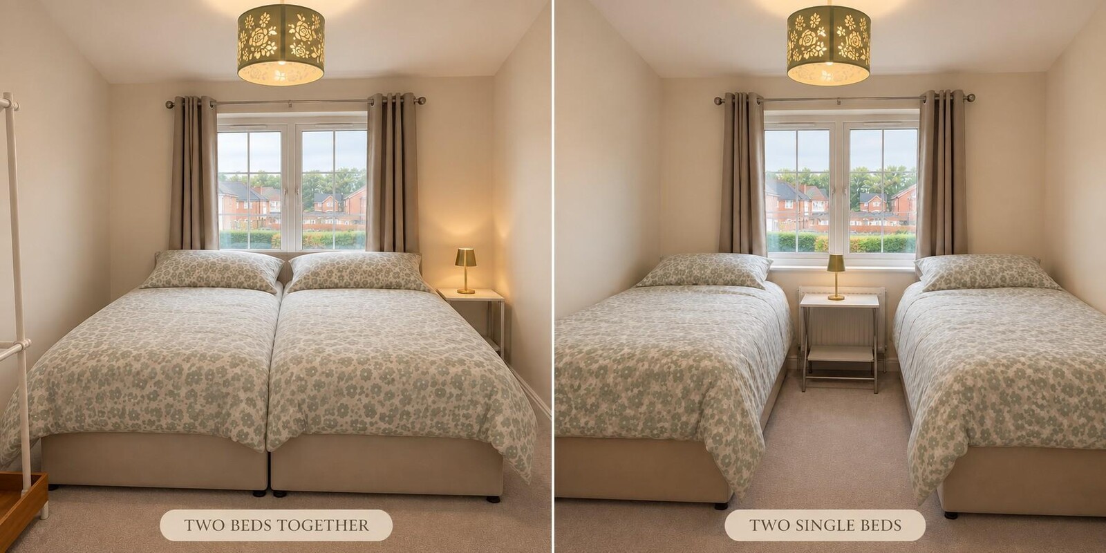 2 Single Bed/ 1 Double Bed(Full Room) - 1