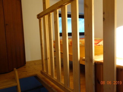 Room with private bathroom, kitchen, entrance