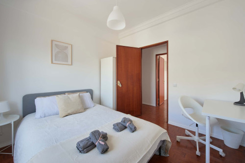 Cozy bedroom in a 5-bedroom apartment in Rua Eugénio de Castro - Room 3  - Gallery -  5