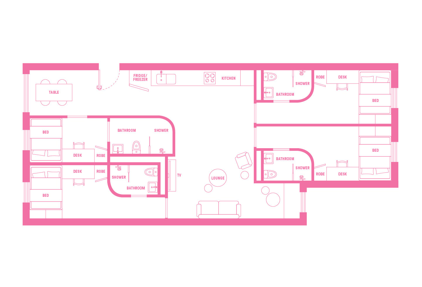  Double Bed With 2 Bed Apartment  -  Scape Cornell Place  - Gallery -  4