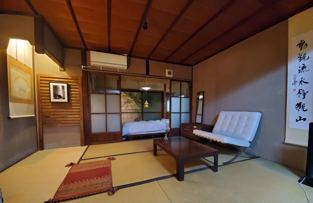 First-Floor Tatami Room(Single Bed) - Traditional Kyoto House on River - Gallery - 1