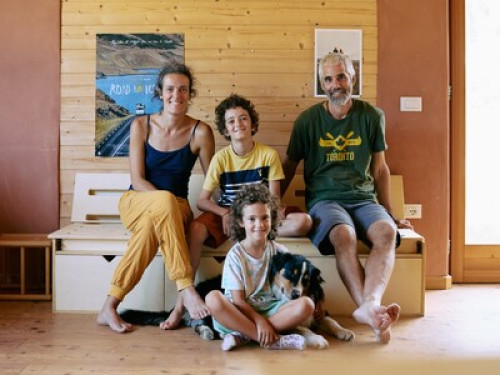 Wooden & straw house on the hills