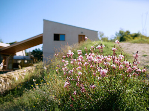 Wooden & straw house on the hills
