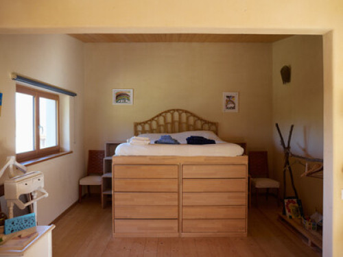 Wooden & straw house on the hills