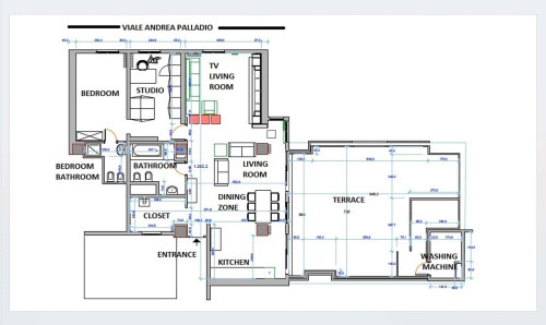 Apartment in Viale Andrea Palladio, Verona for 125 m² with 1 bedroom