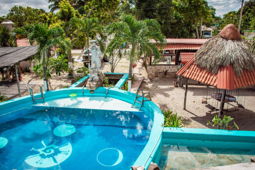 Rustic Palapa Coliving Oasis with Pool in Historic Solferino Community w/pool and BBQ