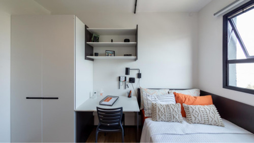 Elegant double ensuite bedroom near the Campus Baixada Santista of the UFSP - Gallery - 39
