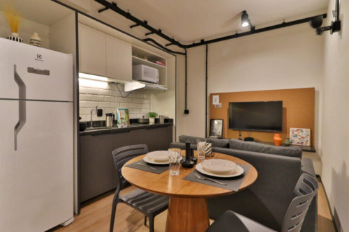 Elegant double ensuite bedroom near the Campus Baixada Santista of the UFSP - Gallery - 9