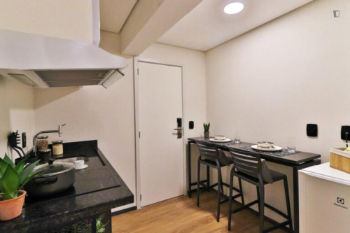 Elegant double ensuite bedroom near the Campus Baixada Santista of the UFSP - Gallery - 23