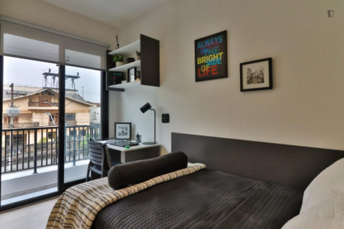 Elegant double ensuite bedroom near the Campus Baixada Santista of the UFSP - Gallery - 11