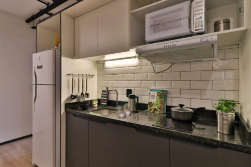 Elegant double ensuite bedroom near the Campus Baixada Santista of the UFSP - Gallery - 14