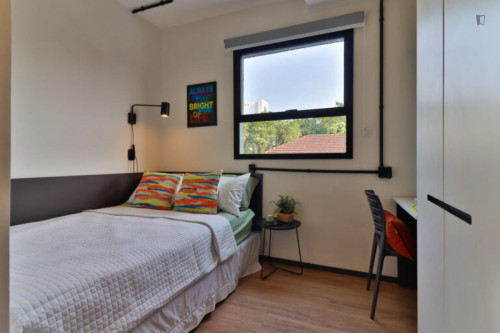Elegant double ensuite bedroom near the Campus Baixada Santista of the UFSP - Gallery - 15