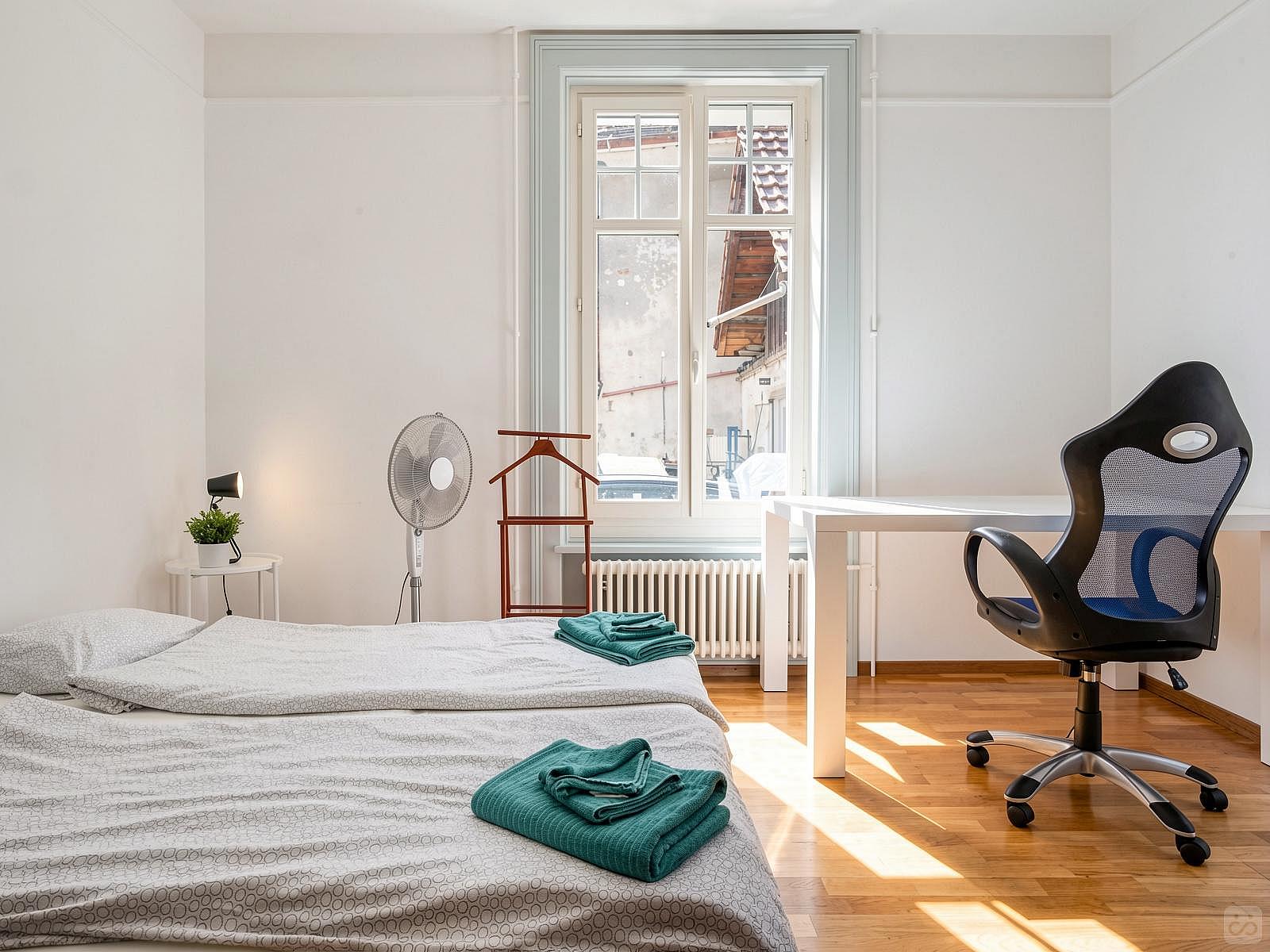  Bed In A 2-Bed Mixed Gender Room  -  Spacious Vibrant House w/ Backyard near Stöckacker (Tram) Home  - Gallery -  1