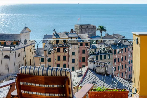 Camogli tesoro per 4 persone con terrazza e vista incredibile