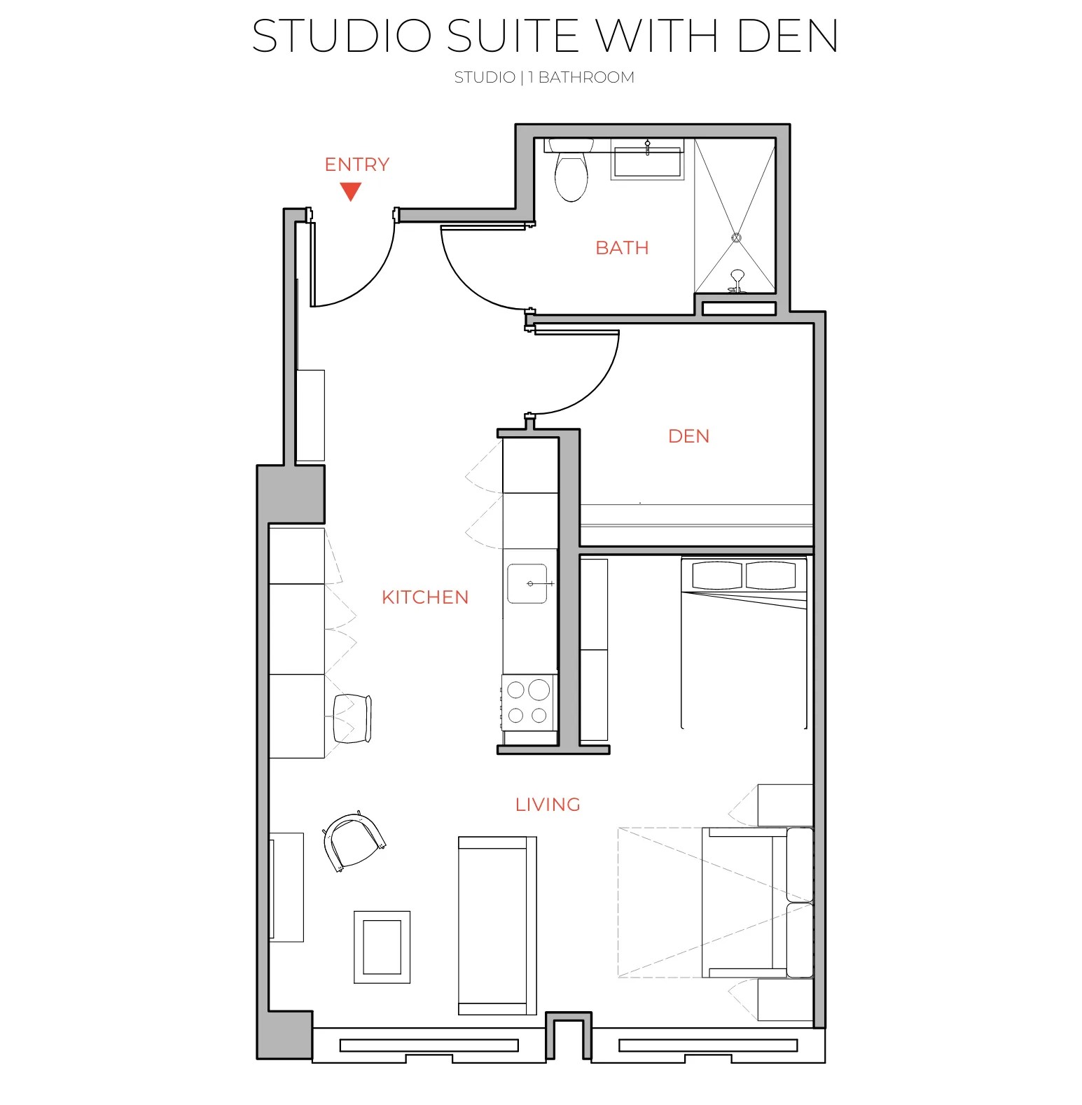 Studio 1 Bath - C - 2221 S Clark - Gallery - 9