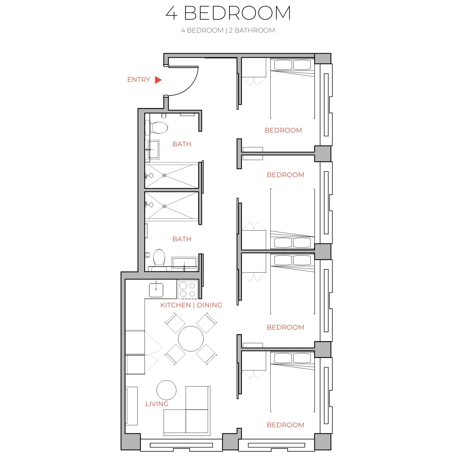 4 Bed / 2 Bath - 2221 S Clark - Gallery - 11