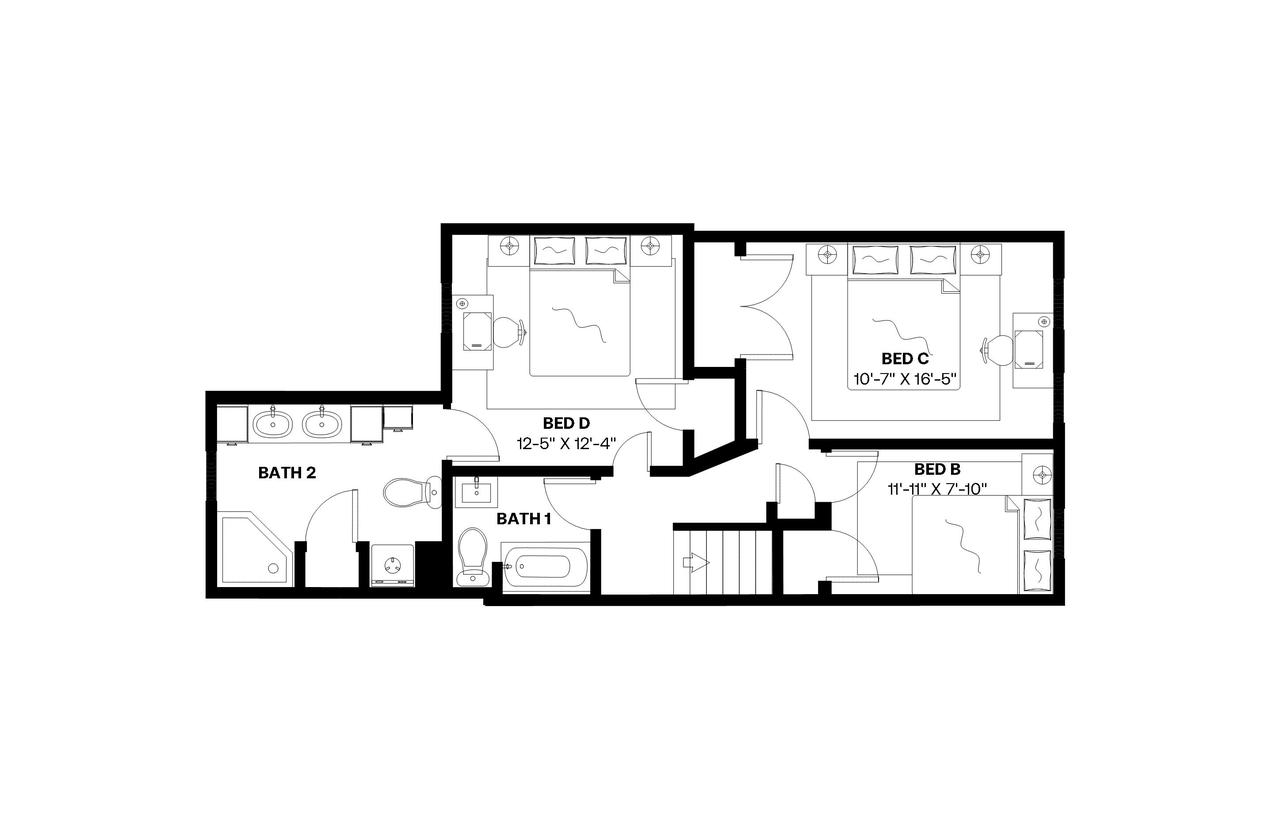  #466: Columbia Heights - Full Bedroom 2B  -  #466: Columbia Heights  - Gallery -  21