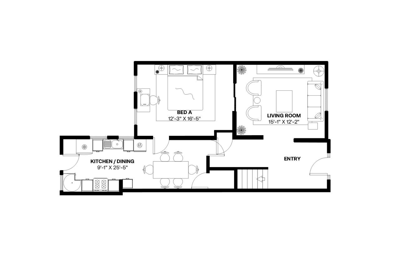 #466: Columbia Heights - Full Bedroom 2B - #466: Columbia Heights - Gallery - 20