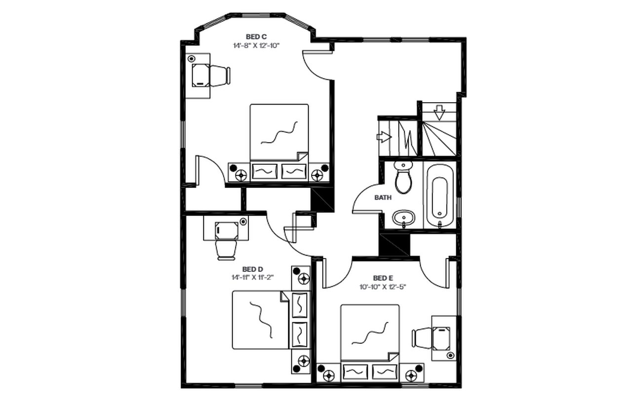 #1321: Allston - Queen Bedroom B - 3