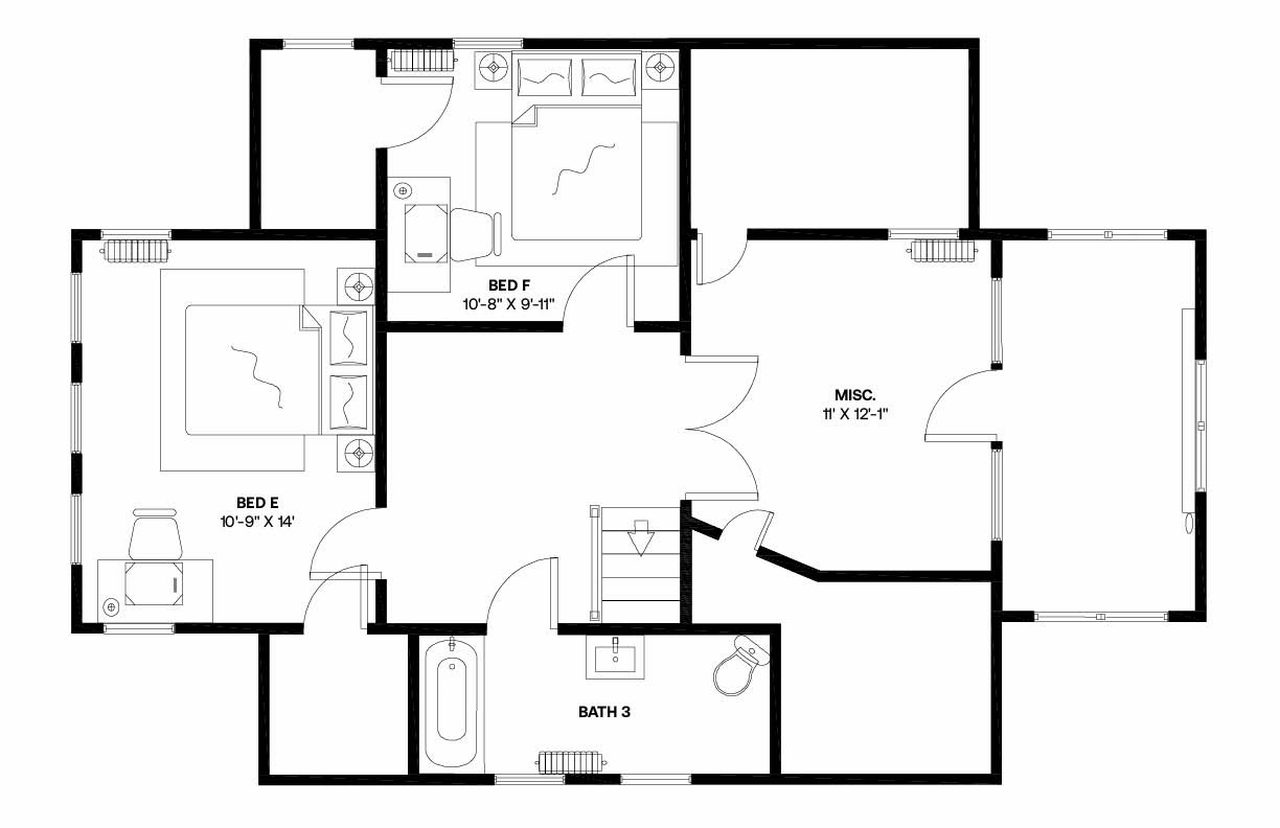 #1098: Brookland - Full Bedroom E - 32