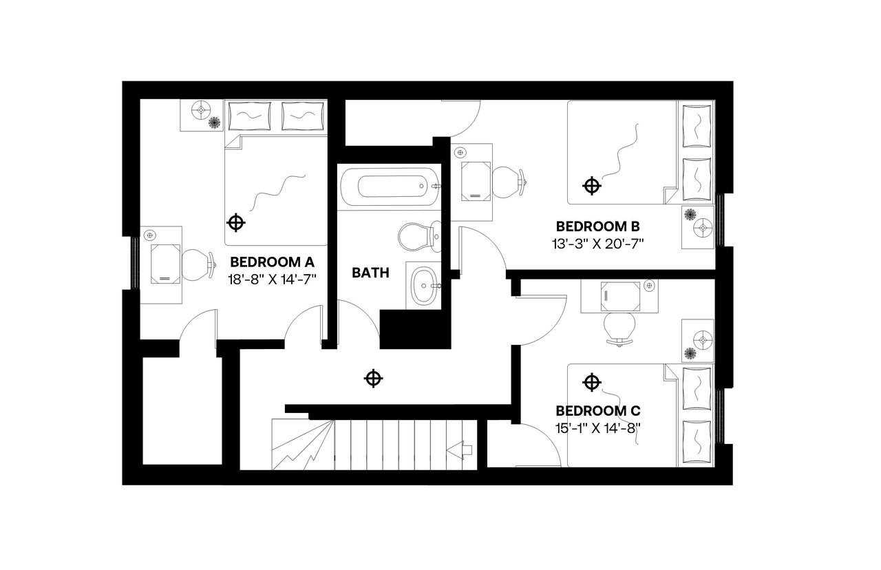  #415: Logan Circle - Full Bedroom 2B  -  #415: Logan Circle  - Gallery -  19