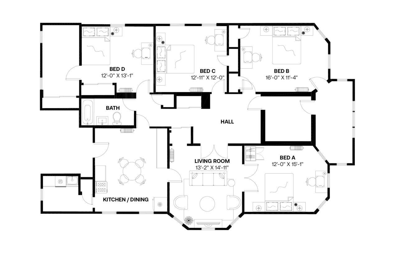  #568: Dorchester Center - Queen Bedroom D  -  #568: Dorchester Center  - Gallery -  18
