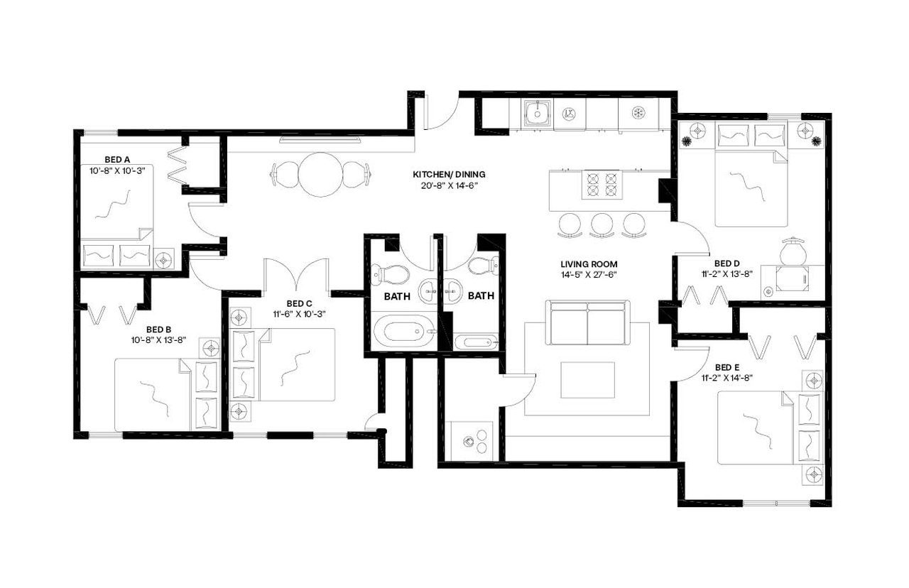  #913: Dupont Circle - Full Bedroom E  -  #913: Dupont Circle  - Gallery -  2