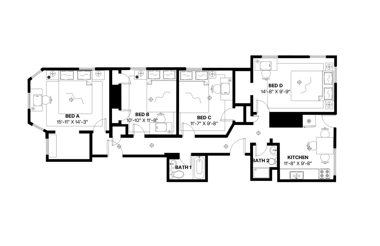 #421: Allston - Full Bedroom D - 11
