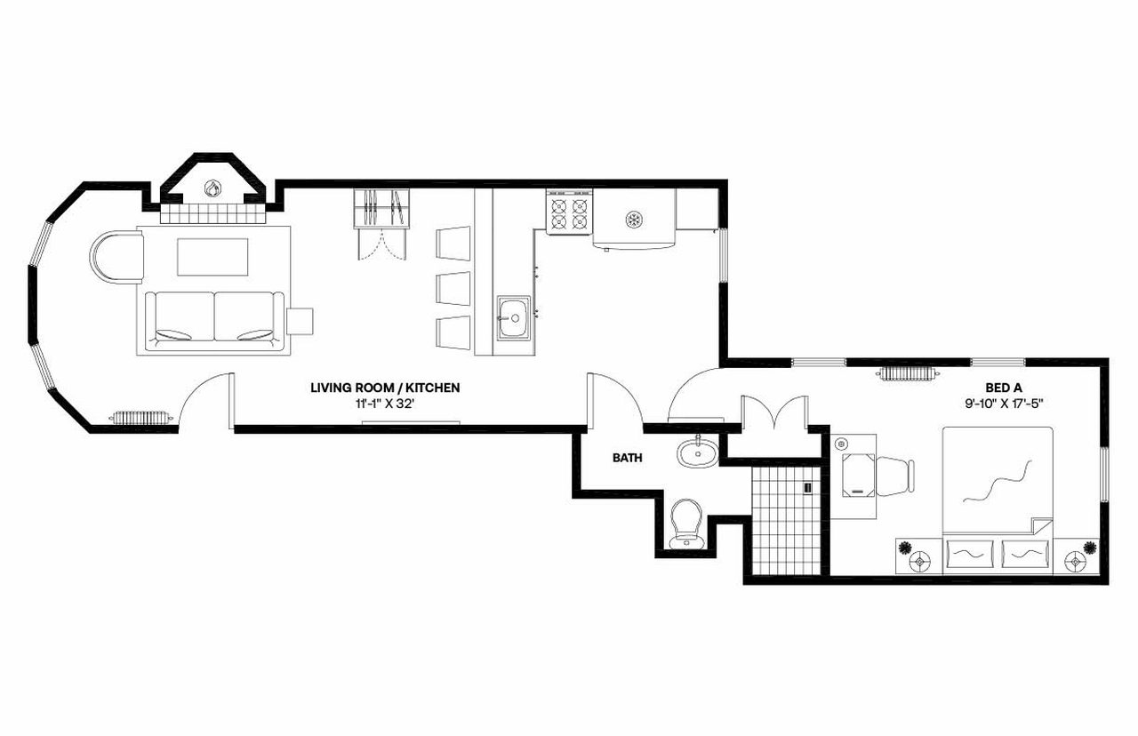#1356: South End - 1 Bedroom (Queen) - 17