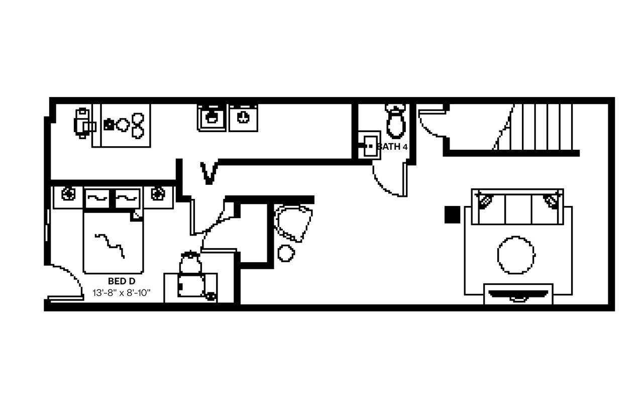  #810: Upper Central NE - Full Bedroom E  -  #810: Upper Central NE  - Gallery -  19