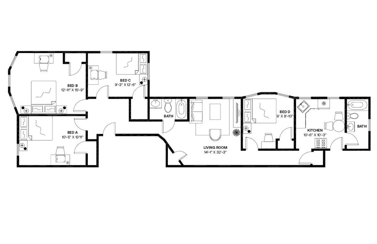  #1282: Allston - Full Bedroom C  -  #1282: Allston  - Gallery -  12