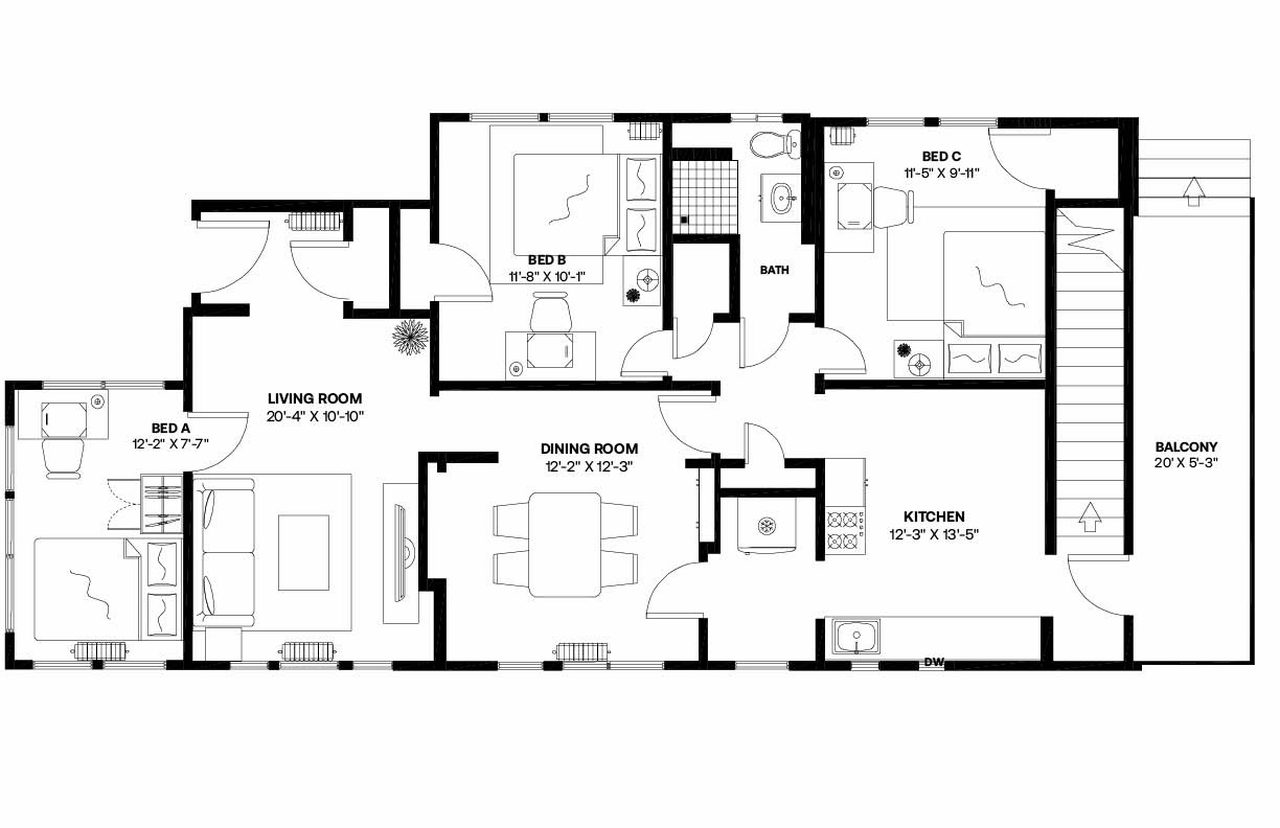  #1383: Somerville - Full Bedroom B  -  #1383: Somerville  - Gallery -  18