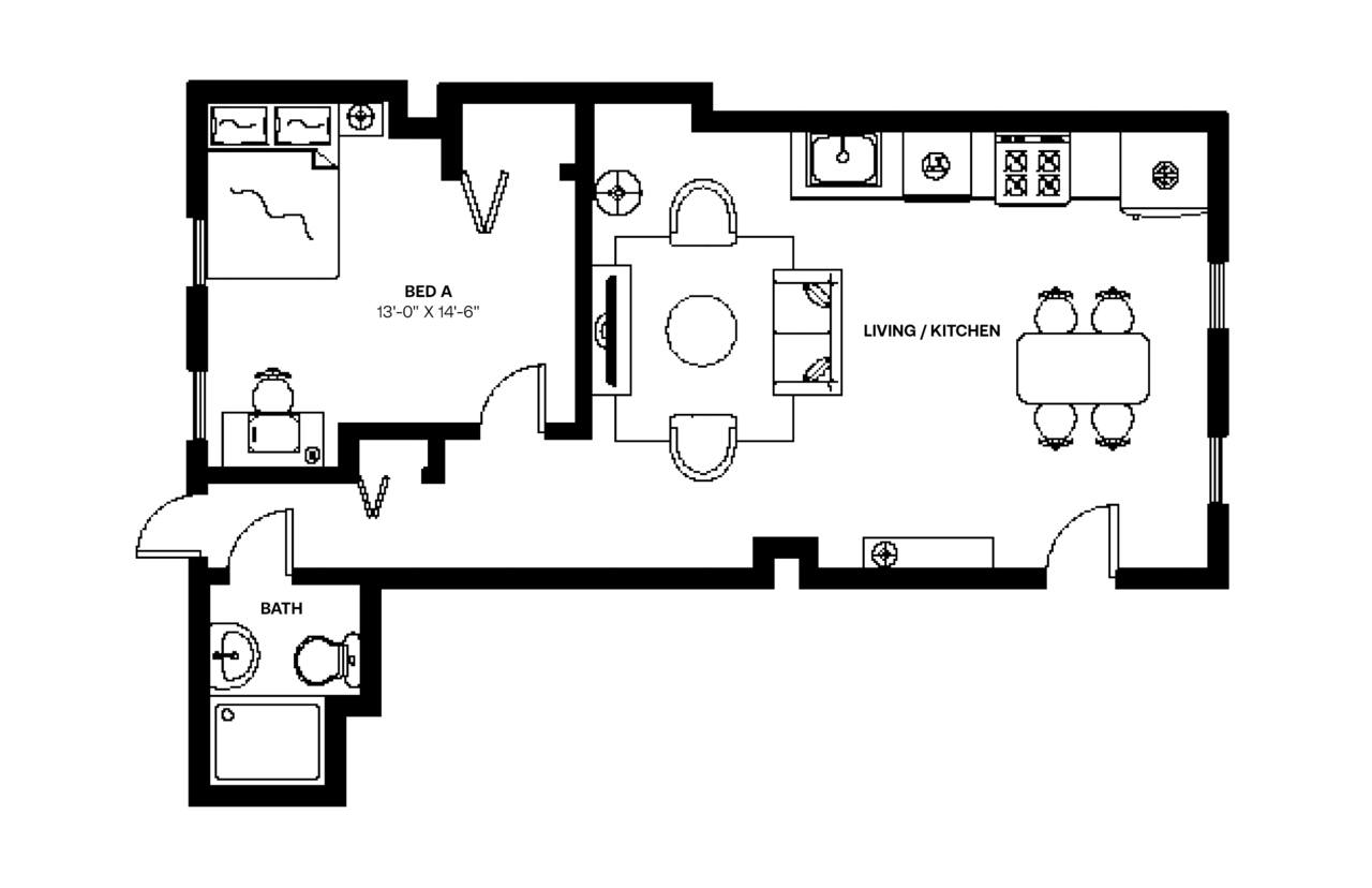  #474: North End - 1 Bedroom (Full)  -  #474: North End  - Gallery -  5