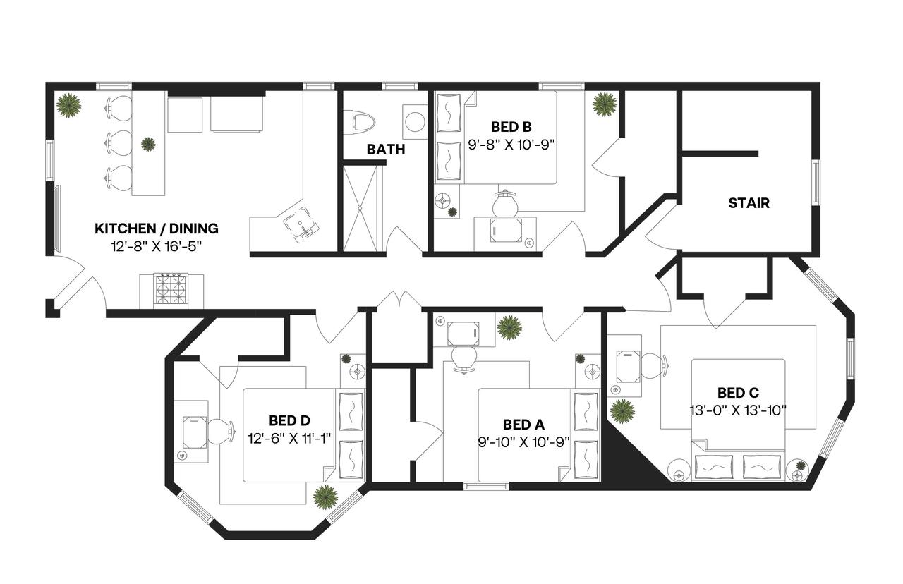 #352: JFK/UMass - Queen Bedroom A - 11