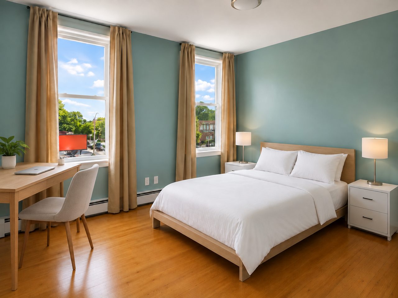 #1323: Central Square - Queen Bedroom B - 10