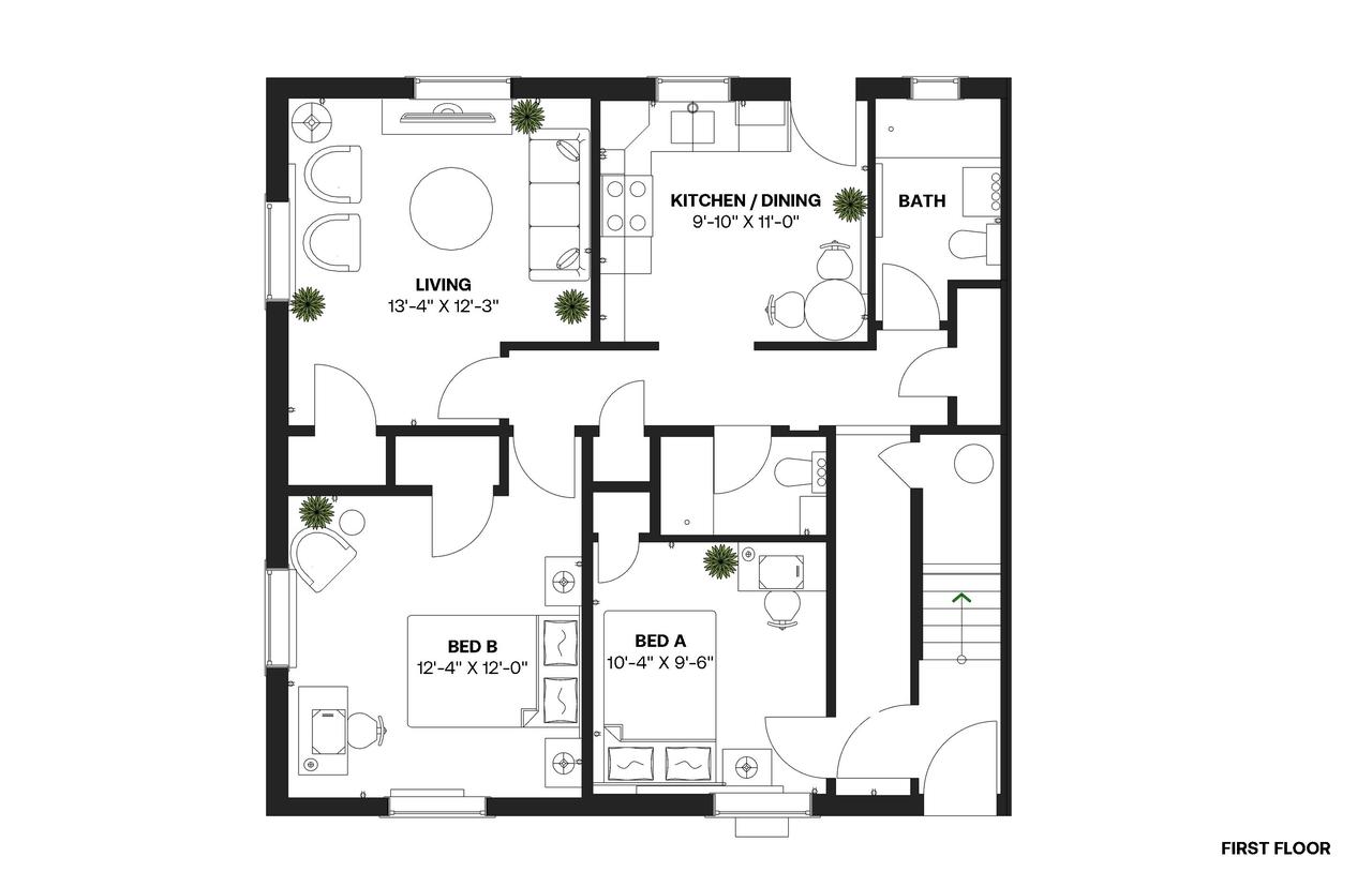 #206: Brighton - Queen Bedroom B - #206: Brighton - Gallery - 11