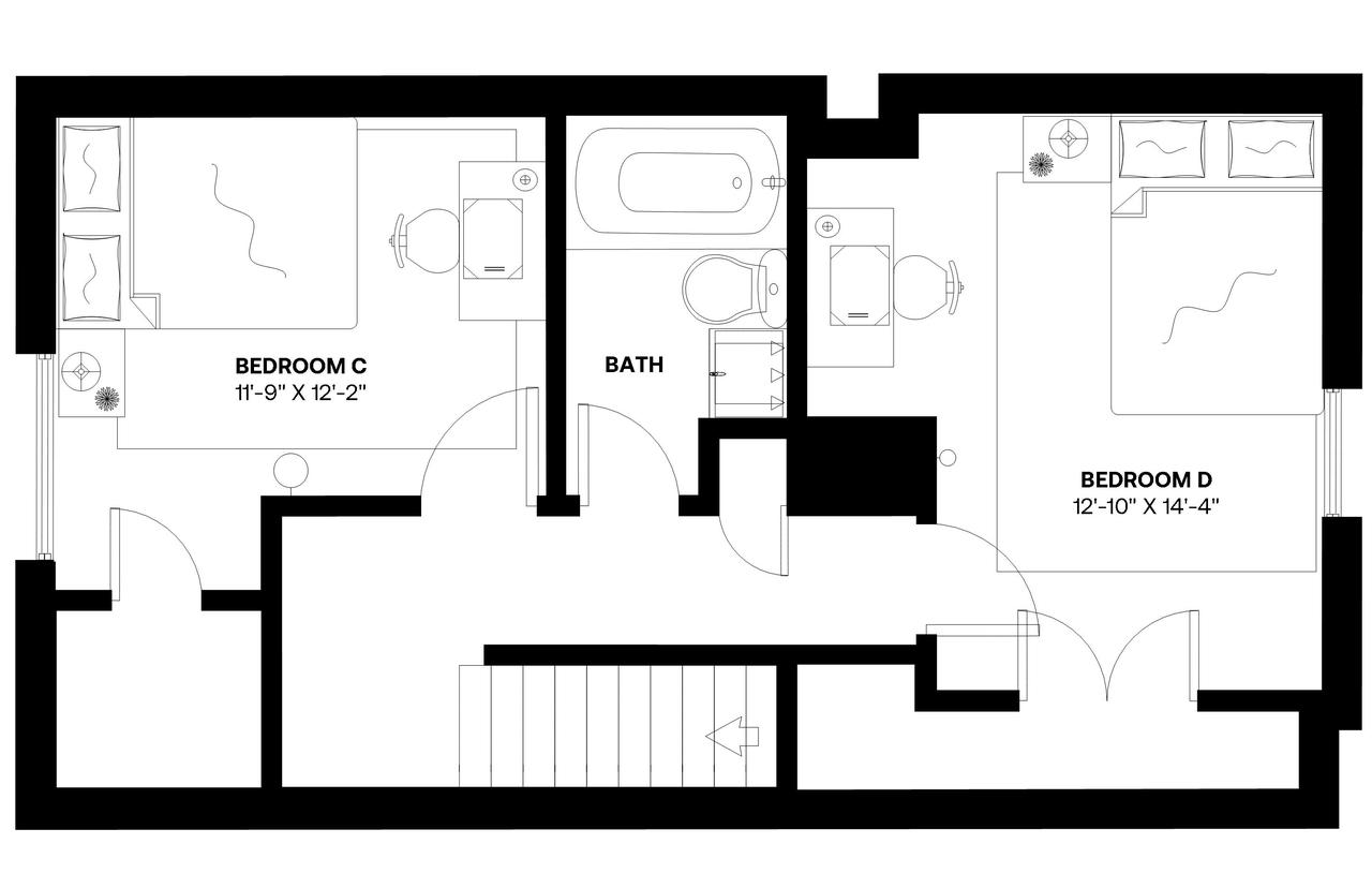  #417: Logan Circle - Full Bedroom 3C  -  #417: Logan Circle  - Gallery -  20