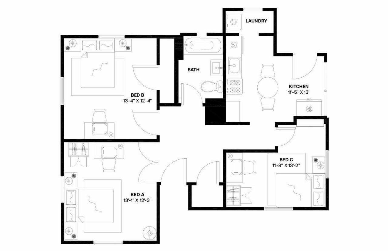 #1516: Brighton - Full Bedroom A - #1516: Brighton - Gallery - 15