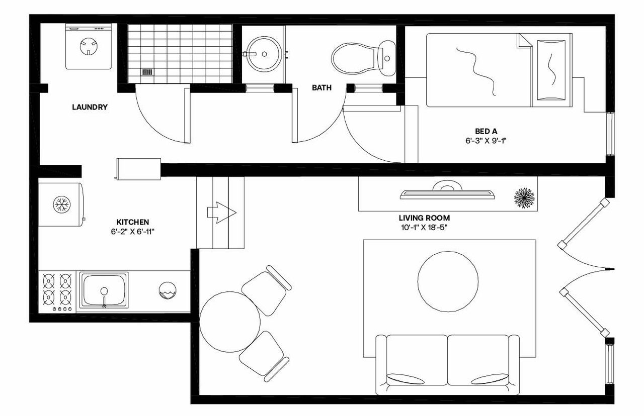  #1589: Columbia Heights - 1 Bedroom (Twin)  -  #1589: Columbia Heights  - Gallery -  3