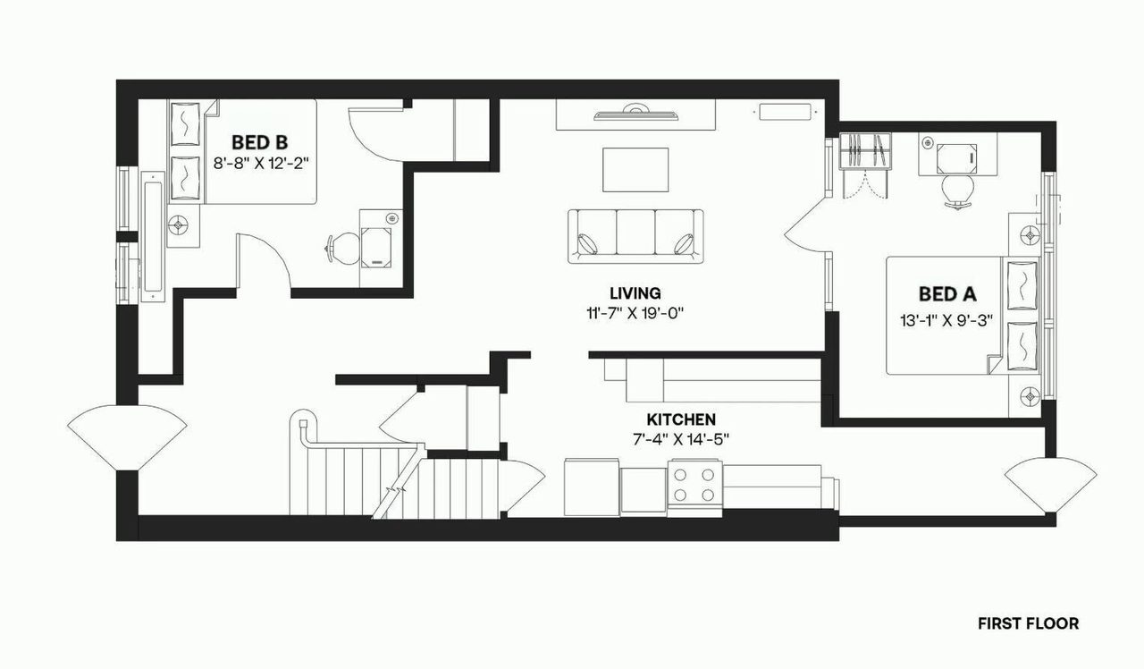  #226: Woodley Park - Full Bedroom B  -  #226: Woodley Park  - Gallery -  1