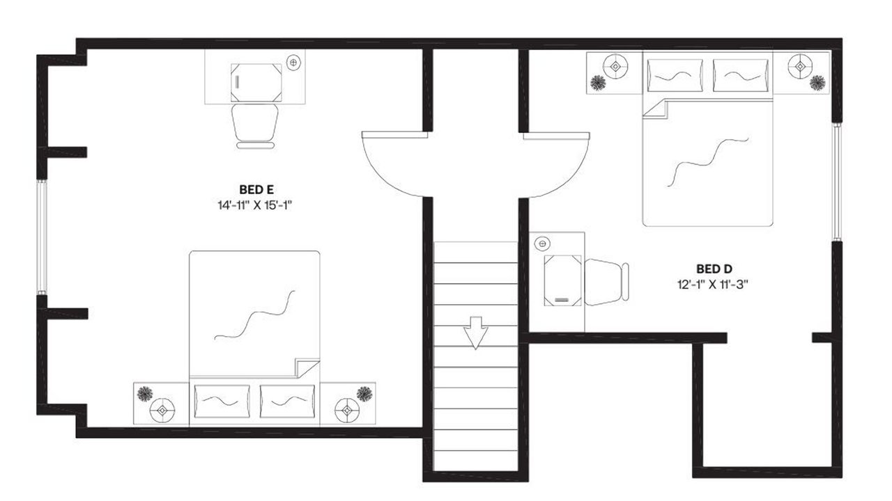 #1414: Bucktown - Full Bedroom E - #1414: Bucktown - Gallery - 3