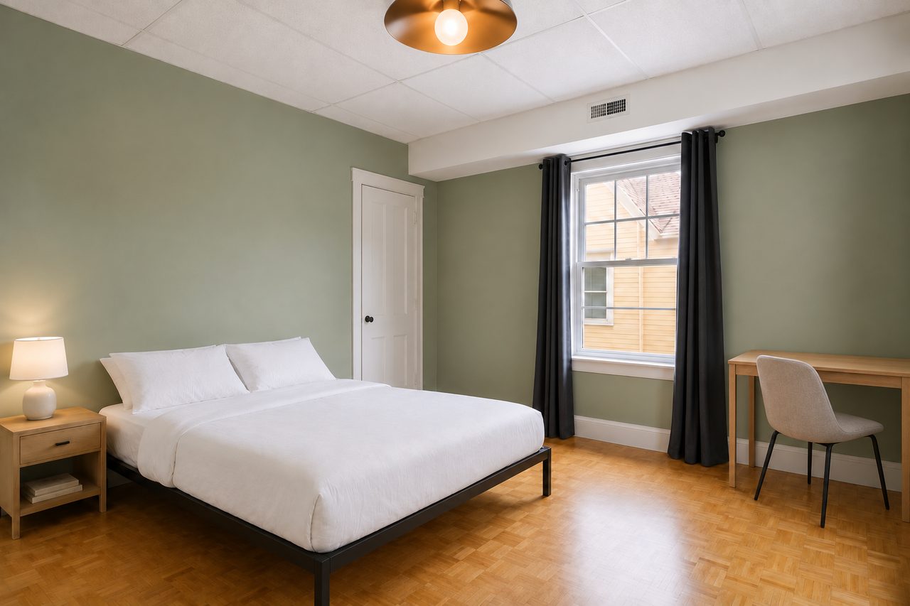 #443: Harvard Square - Queen Bedroom D - 1