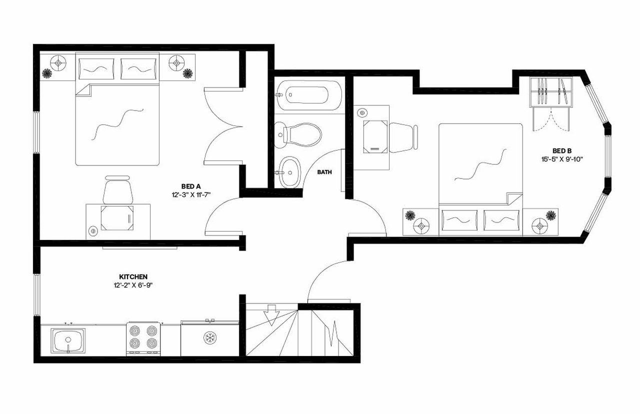 #1375: Mission Hill - Queen Bedroom E - 2