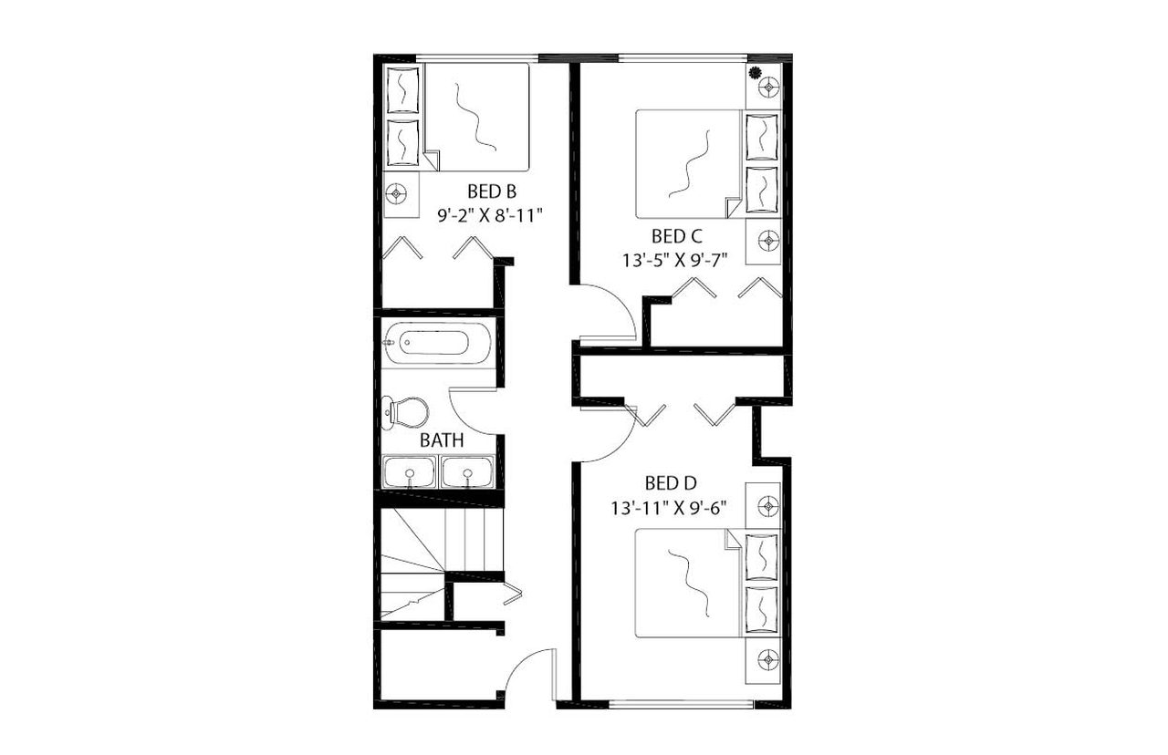 #1632: Chinatown - Queen Bedroom A - 12