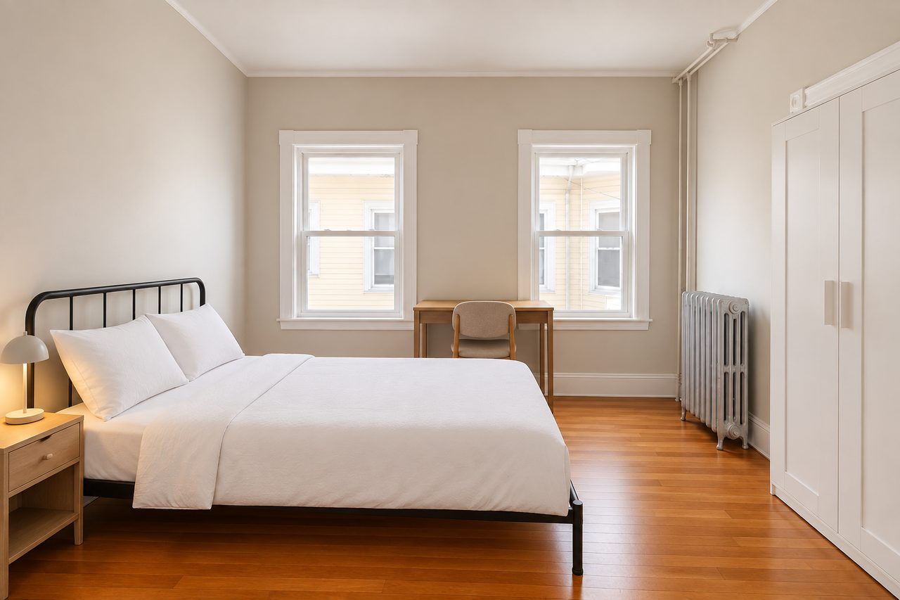#1801: Brookline - Queen Bedroom D - 5