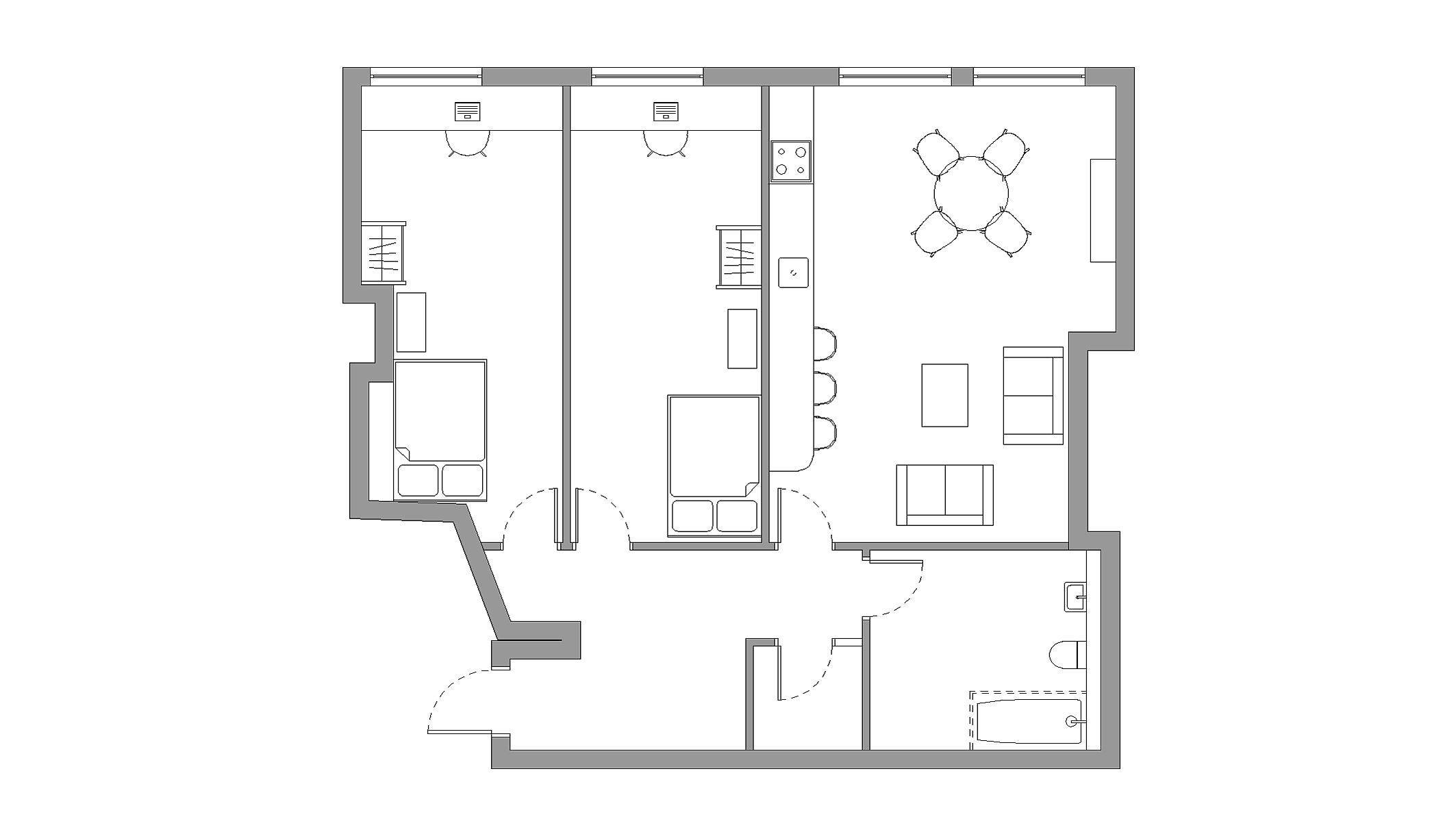 Gold 2 Bed Apartment - Calcott Ten - Gallery - 1