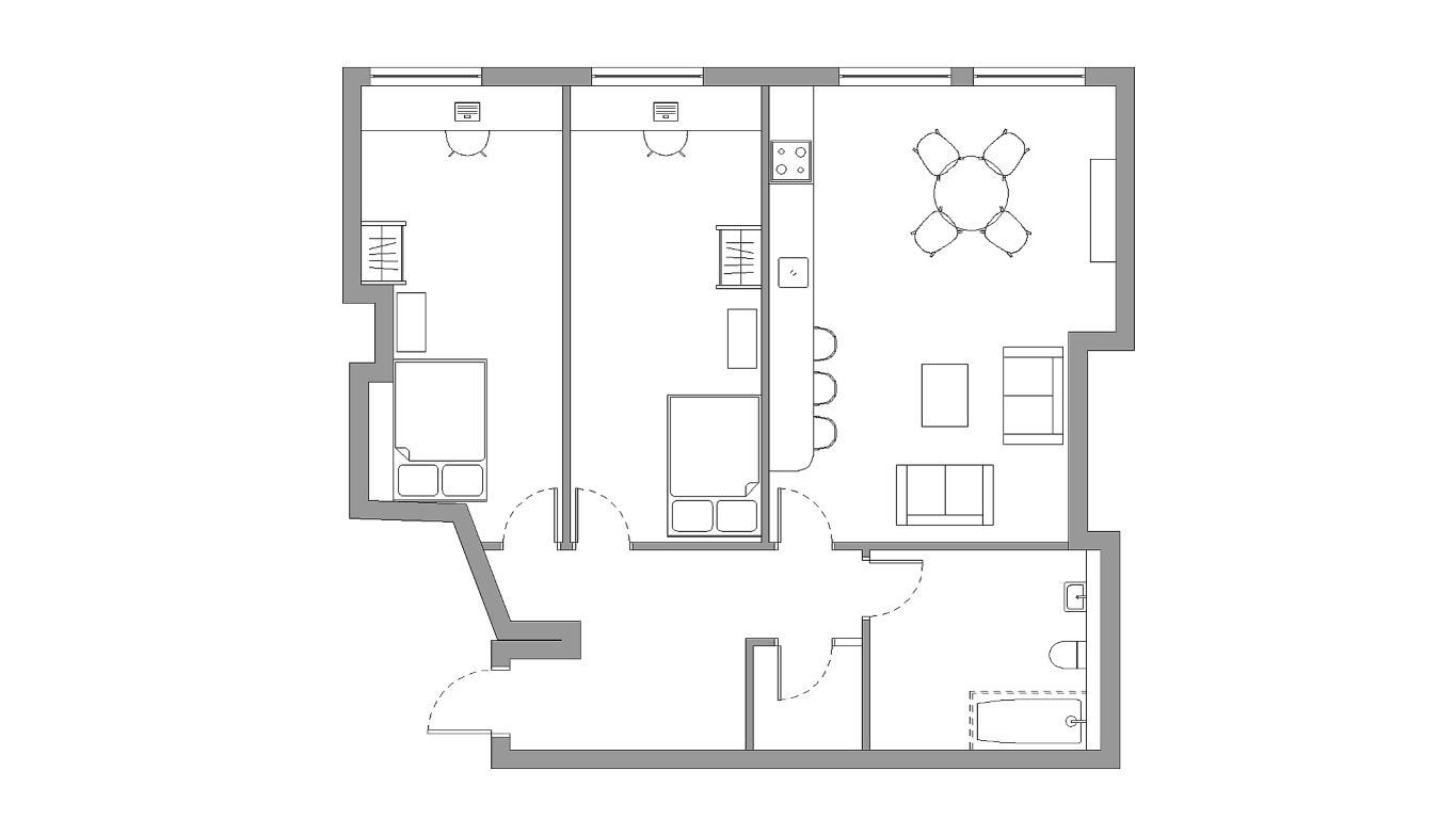 Gold 2 Bed Apartment - Calcott Ten - Gallery - 2