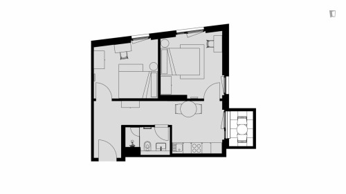 Charming double bedroom near Leipzig's main train station - Gallery - 8